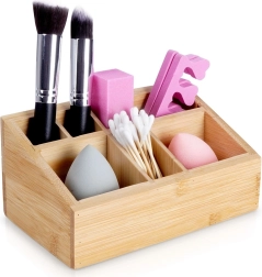 Organiseur à cosmétiques en bambou Eleganza