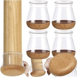 szilikon széklábvédők filccel 13–23 mm, 4 db-os készlet RUHHY