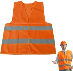 Warning Reflective Vest Orange XL