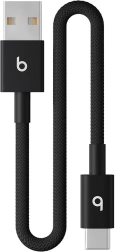Short Beats charging cable USB‑C to USB‑A 20 cm – black