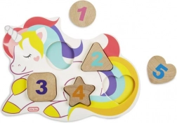 Puzzle in legno Little Tikes con numeri - Unicorno, Dinosauro, Lama