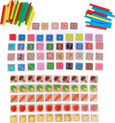 Lucy & Leo wooden educational set Learning to count (135 pieces)