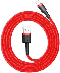 Baseus Cafule polnilni kabel USB–Lightning 3 m, 2 A, rdeč