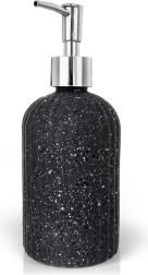Szklany dozownik do mydła, szary, 450 ml