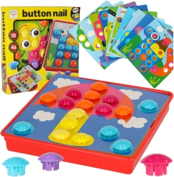 Educational peg mosaic, 57 pieces