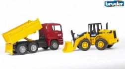 Bruder Dump Truck MAN Tipper and Front Loader FR130