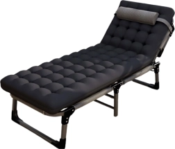 Klappbares Campingbett Business, Field, Premium Cot – Schwarz