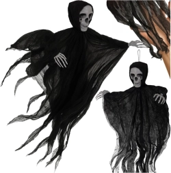 Viseća crna kostur RUHHY 70 cm – halloweenska dekoracija