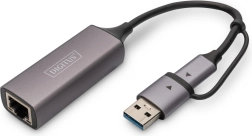 Adaptateur Digitus USB-C à USB-A vers RJ45 2,5 Gigabit Ethernet