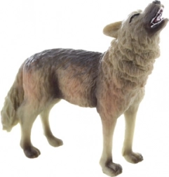 Plastic wolf figurine 9 cm