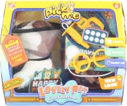 Set da veterinario per bambini con cagnolino di peluche da 18 cm