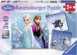 Puzzle Ravensburger Frozen : aventure hivernale 3×49 pièces