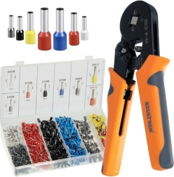 Crimping pliers for ferrules 0.25–10 mm² with organizer BIGSTREN