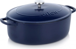 Emajlirani ovalni lijevani pekač 6 l s poklopcem