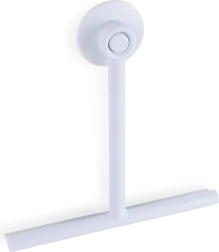 White glass squeegee with suction cup Bathroom Solutions