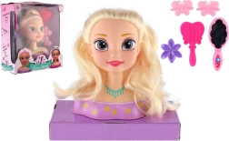 Kop om te kappen blond met accessoires