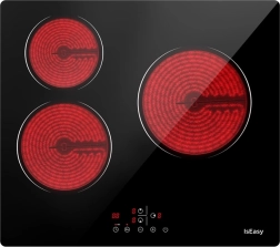 inductie-glaskeramische kookplaat IsEasy met 3 zones 5.500 W