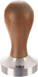Tamper per espresso in acciaio inox e legno 50 mm