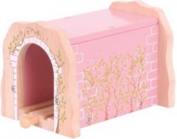 Galleria ferroviaria in legno rosa BIGJIGS RAIL