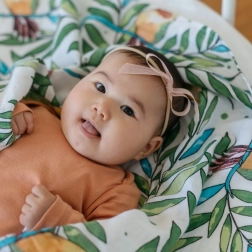 Tommy Lise mousseline doek van biokatoen Airy Grace 120 x 120 cm