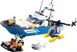 Sluban Police Ship and Helicopter Set