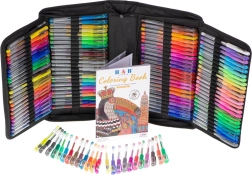 Šarena gel olovka u etuiju, 120 kom + 120 zamjenskih punjenja