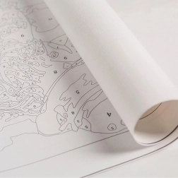 Peinture par numéros avec cadre 30 × 30 cm pour enfants