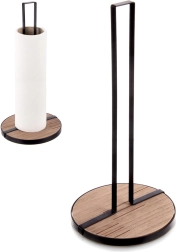 Kuchyňský stojan na papírové utěrky LINE, černý kov, 32,5 cm