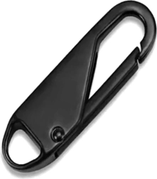 Gyorscipzár húzóka fekete PP műanyagból