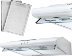 Under-cabinet cooker hood 50 cm white BERDSEN