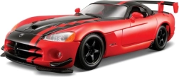 Bburago 1:24 Dodge Viper SRT10 ACR rosso nero 18-22114