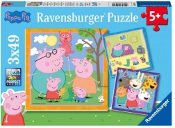 Puzzel Peppa Pig 3x49 stukjes