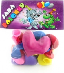 Inflatable heart-shaped balloons, 7 pieces