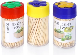 Bamboo Toothpicks 3×150 pcs in Dispenser