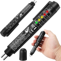 Testeur de liquide de frein avec indicateur LED pour DOT 3, DOT 4, DOT 5 et DOT 5.1