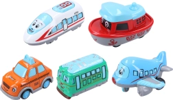 Metal vehicle 6 cm with pull-back