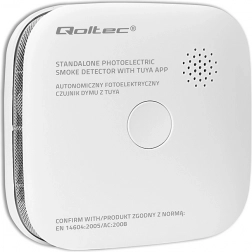 Detektor dima s TUYA Wi‑Fi baterijo, alarm 85 dB in LED