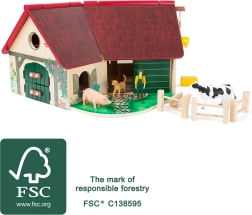 Little Foot Wooden Farm with Animals