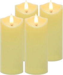 LED sveče za lampijone 12,5 × 5 cm, set 4 kosov RUHHY