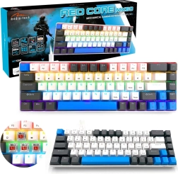 Mechanical gaming keyboard 60% media-tech red core mx60