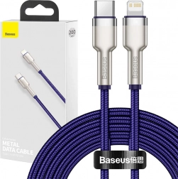 Baseus kabel USB‑C na Lightning 20 W, 2 m, vijoličen