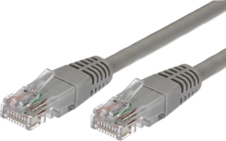 Cavo patchcord cat.5e RJ45 UTP 1m grigio