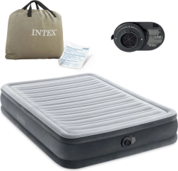 Inflatable double air mattress with automatic pump 191 × 137 cm INTEX