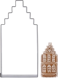 Rustfrit stål udstiksform hus 12 cm