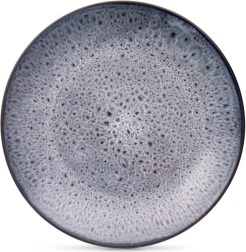 Ceramic dessert plate Glaze 20.5 cm purple