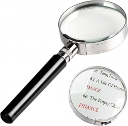 Klasická kovová lupa 75 mm