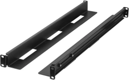 Rails de montage coulissants pour rack 650–1090 mm, 1U, noirs