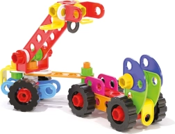 Quercetti Tecno Jumbo Toolbox building set – portable case with 84 pieces