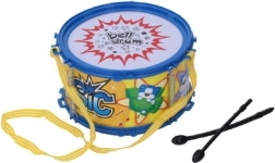 Plastic children's drum with strap and sticks 16 × 9 cm