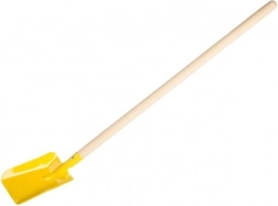 Paletta per bambini con manico in legno 80 cm – gialla